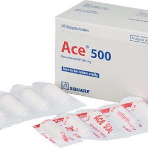 Ace Suppository 500 mg (Square Pharmaceuticals Ltd)