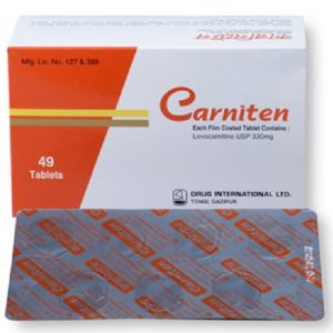Carniten - 330 mgTablet (Drug International Ltd)