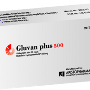 Gluvan Plus 50+500 mg Tablet (Aristopharma Ltd)
