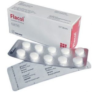Flacol - 40 mg Chewable Tablet( Square )