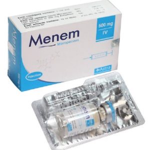 Menem - IV Injection 500 mg vial(Astra Biopharmaceuticals Ltd)