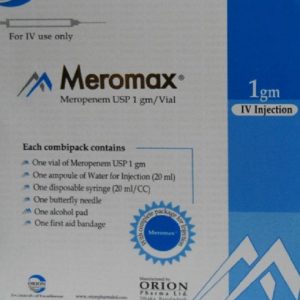 Meromax - IV Injection 1gm vial(Orion Pharma Ltd)