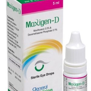 Moxigen D - Opthalmic Solution 0.5%+0.1% - 5ml(General Pharmaceuticals Ltd)