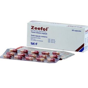 Zeefol TR - Capsule (Timed Release) 150 mg+0.5 mg+61.8 mg ( Eskayef )