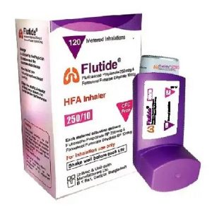 Flutide -Inhaler (250 mcg+10 mcg)-puff - 120 metered doses - UniMed UniHealth