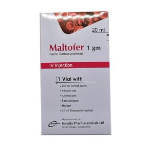 Maltofer - IV Injection or Infusion 1 gm-20 ml - 20ml vial - Incepta Pharmaceuticals Ltd